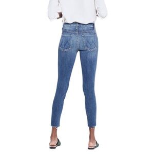 Mother High Waisted Looker Ankle Fray Jeans
